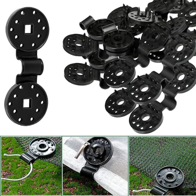Shade Cloth Heavy Duty Lock Grip 2023 New Shade Cloth Plastic Clips Windproof Awning Clamp Grip (Black-50