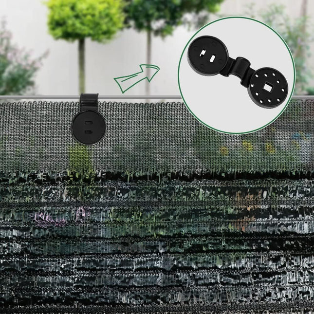 Shade Cloth Heavy Duty Lock Grip 2023 New Shade Cloth Plastic Clips Windproof Awning Clamp Grip (Black-50 – product detail