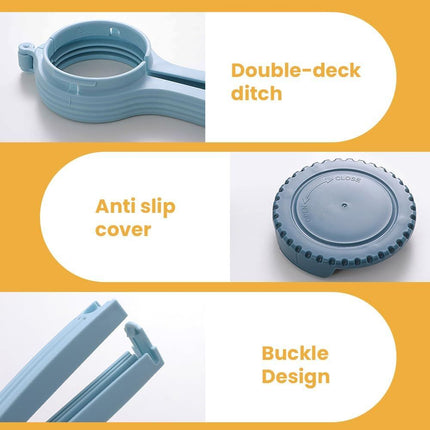 Bag Clip with Pour Spout, Food Bag Sealing Clip, Reusable Plastic Cap Sealer for Snack (2)