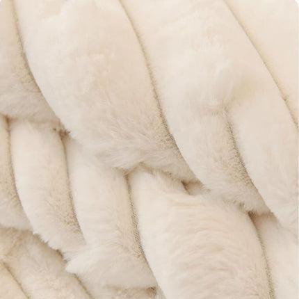 Super Soft Plush Non-Slip Sofa Cushion Covers, Thick Rabbit Plush Sofa Cushion Super Soft Faux Fur Throw Pillow Cover, Fluffy Couch Cushion Covers (Dark Grey, Sofa Cushion 110 * 110cm)