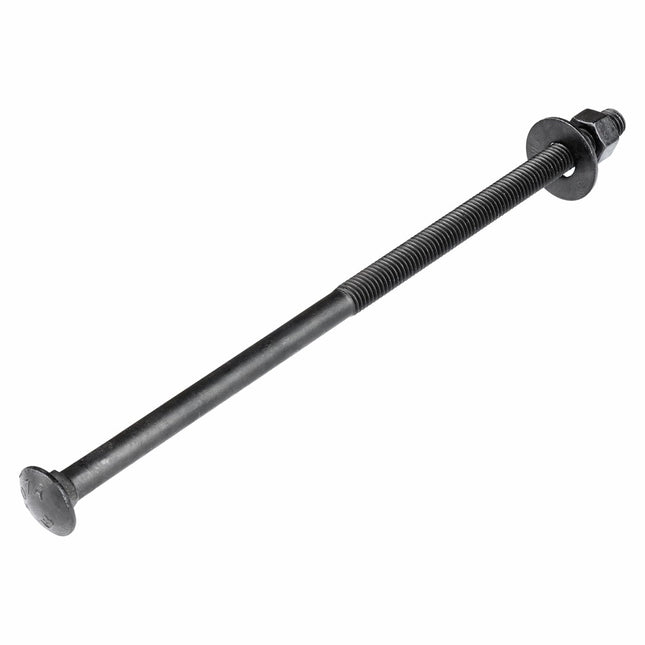 3/8 x 12 (25 Pack) Black Carriage Bolt Kit Grade 307A Ceramic Coated for Exterior Use 2X Rust Resistance of