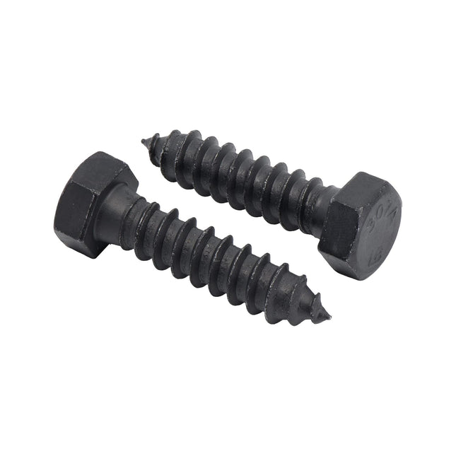 1/2 x 2 25-Piece Black Lag Bolts Rustproof 4-Layer Ceramic BLAKOTE 2X Protection of Galvanized Lag Screws