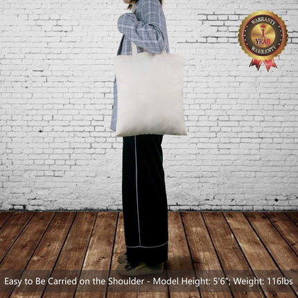 12-Pack Economical 16"x15" Cotton Tote Bags, Lightweight Medium Reusable Grocery Shopping Cloth Bags, Suitable for DIY, Advertising, Promotion, Gift, Activity