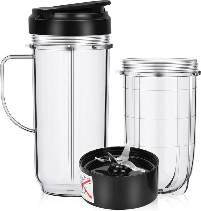 2 Pack Replacement Blender Cups set for magic bullet ï1 4 22oz Tall Cup with V1258-DP02-F-806