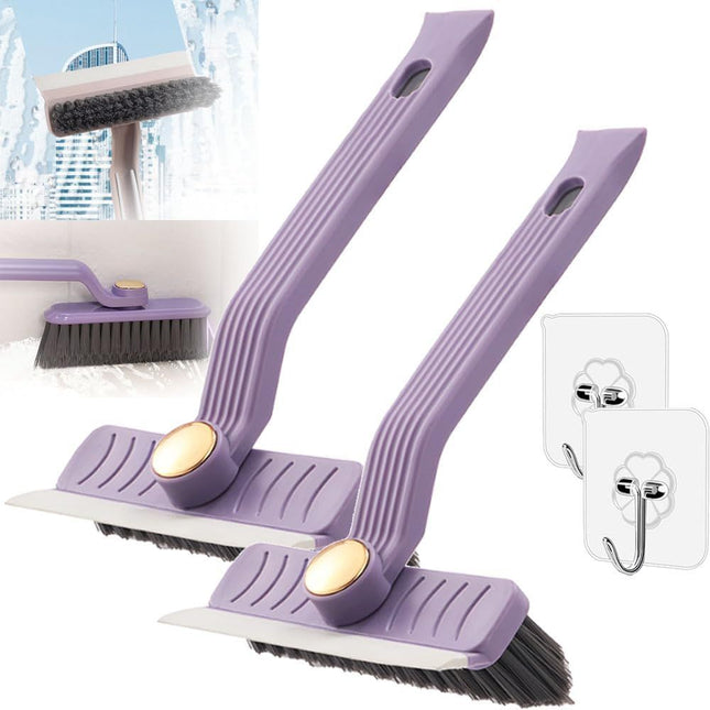 Multi-Function Rotating Crevice Cleaning Brush 360 Degree Rotating No Dead Corners Crevice Gap Brush Hard (2