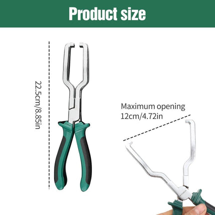 Electrical Disconnect Pliers, Fuel Line Pliers Automotive Electrical Connector Disconnect Pliers, Long Spark Plug Removal Pliers Car Fuel Feed Pipe Plier Universal Pipe Clip Repair Tool(1)