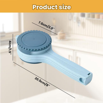 Bag Clip with Pour Spout, Food Bag Sealing Clip, Reusable Plastic Cap Sealer (4)