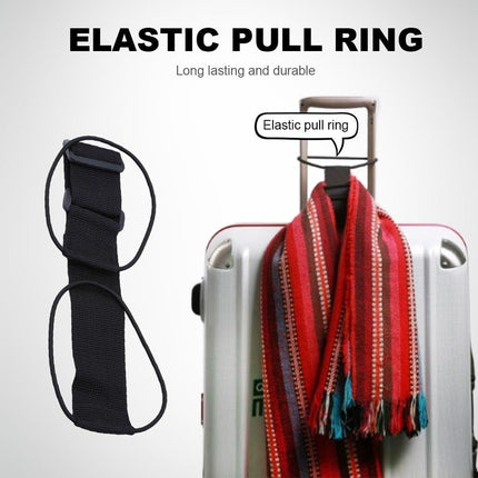 Multi Use Strong Adjustable Luggage Connector Straps, 2026 New Flexible and Adjustable Elastic Fastening Belt for Luggage Strap, Add a Bag Easy to Travel Suitcase (Black 2Pcs)