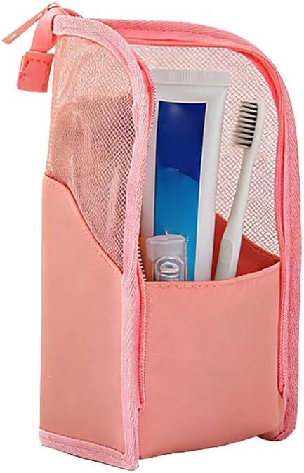 Standing Toiletry Bag 2026 New Portable Lightweight Travel Toiletry Bag Nylon Travel Toothbrush Storage (1