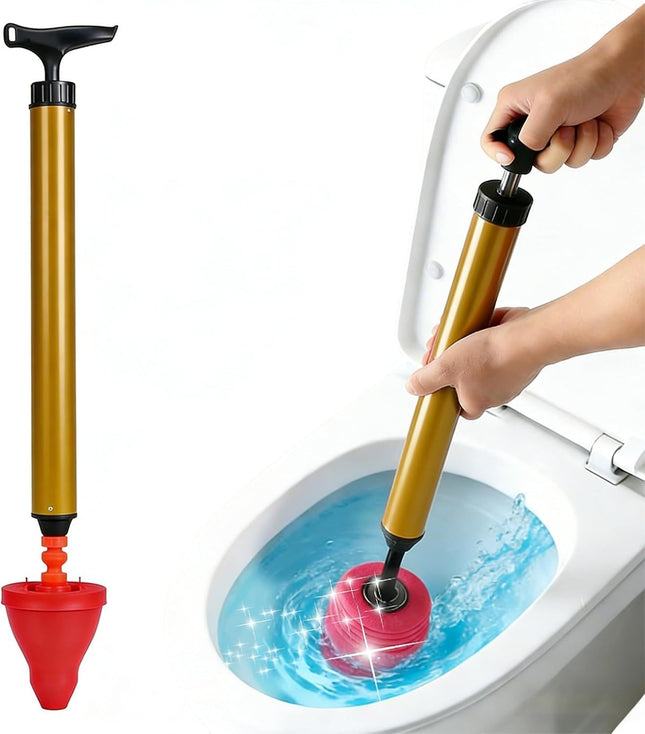 Multipurpose Household High Pressure Toilet Plunger 2026 Upgraded Powerful Air Drain Unclogger Heavy Duty (1