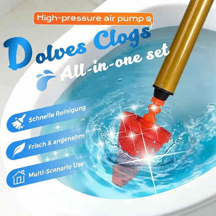 Multipurpose Household High Pressure Toilet Plunger, 2026 Upgraded Powerful Air Drain Unclogger Heavy Duty Plunger Auger Clog Remover Tool for Toilet Bathroom Drains (1 Pc)