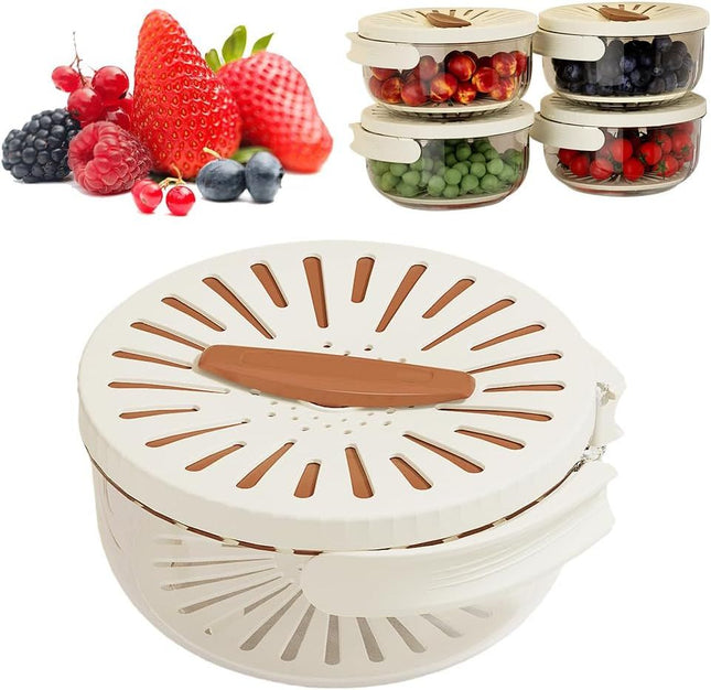 2-in-1 Draining and Preservation Basket 2026 Upgraded Multifunctional Fruit and Vegetable Washing Bowl