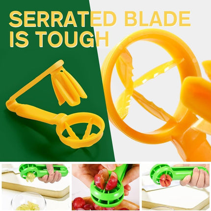 Cherry Tomato Strawberry Slicer, 2024 New Grape Cutter Grape Slicer for Toddlers, Grape Cutter Quarter Fruit Slicer tool for Vegetable Fruit Salad Cake Decoration (Red)