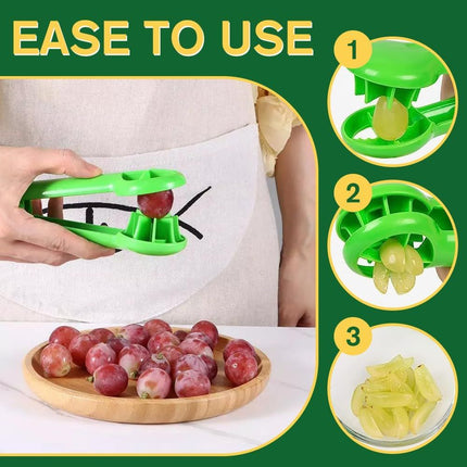 Cherry Tomato Strawberry Slicer, 2024 New Grape Cutter Grape Slicer for Toddlers, Grape Cutter Quarter Fruit Slicer tool for Vegetable Fruit Salad Cake Decoration (Red)