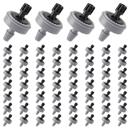 1 GPH Pressure Compensated Drippers Flow for Garden System, 2026 New Self-Cleaning Constant Flow Drippers Drip Irrigation Emitters System for 1/4 Inch Drip Irrigation Tubing (60, 1 GPH)