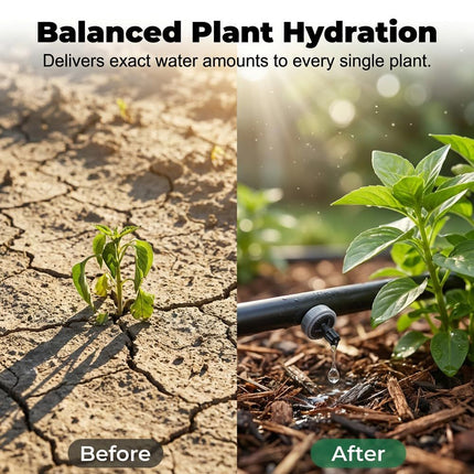 1 GPH Pressure Compensated Drippers Flow for Garden System, 2026 New Self-Cleaning Constant Flow Drippers Drip Irrigation Emitters System for 1/4 Inch Drip Irrigation Tubing (60, 1 GPH)