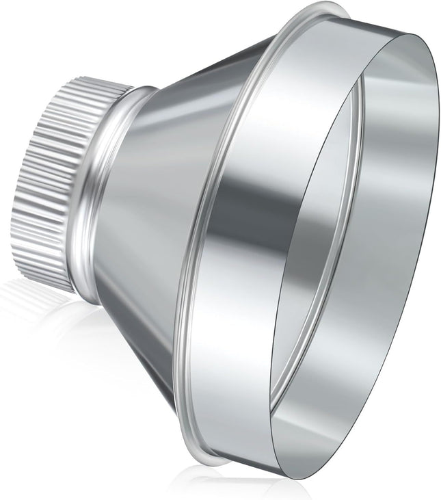 8 Inch to 4 Inch Duct Reducer Increaser Galvanized Steel Air Duct Adapter Round Crimped Pipe Connector