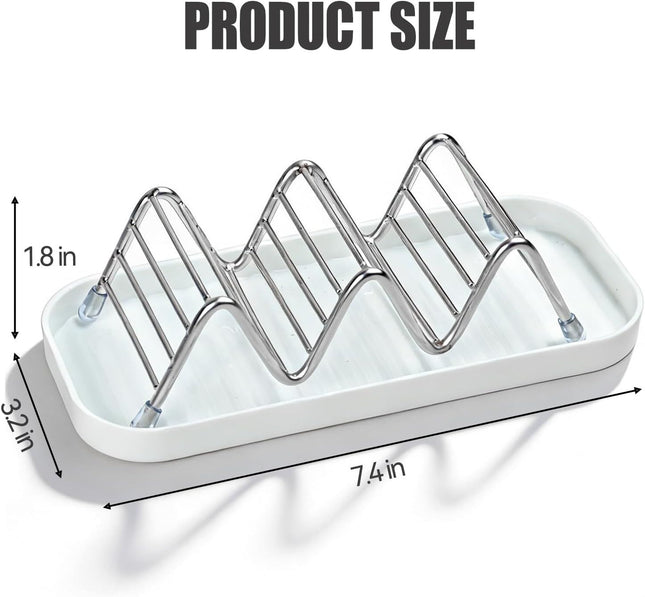 Shower Soap Shampoo Bar Holder Stainless Steel Self Draining Bathroom Soap Dish Holder with Water Tray – product detail
