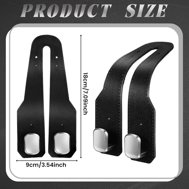 8 Pcs Car Headrest Hooks Purse Holder for Car Seat Headrest Universal Leather Bag Holder with – product detail
