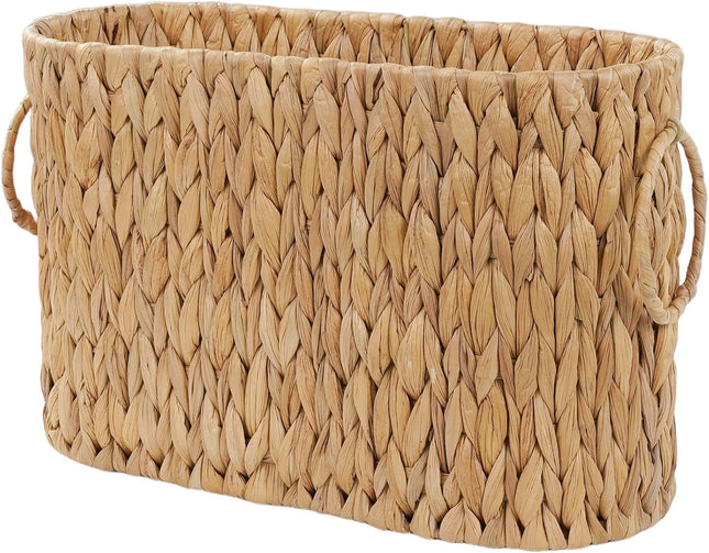 Toilet Paper Storage Basket Water Hyacinth Toilet Paper Holder for Up to 6 Mega Rolls V1258-DP02-F-947