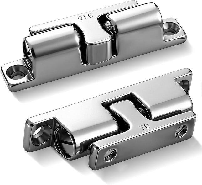 2 Pack Marine Grade 316 Stainless Steel Cabinet Tension Catch 70 mm Double Ball Tension V1258-DP02-F-960