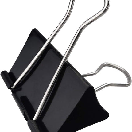 Extra Large Binder Clips 2.4-Inch (18 Pack), Big Paper Clamps for Office Supplies, Black