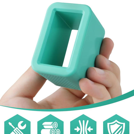 2 PCS Seat Belt Buckle Holder, Silicone Seatbelt Buckle Booster to Makes Receptacle Stand Upright for Easy Access (Mint Green)