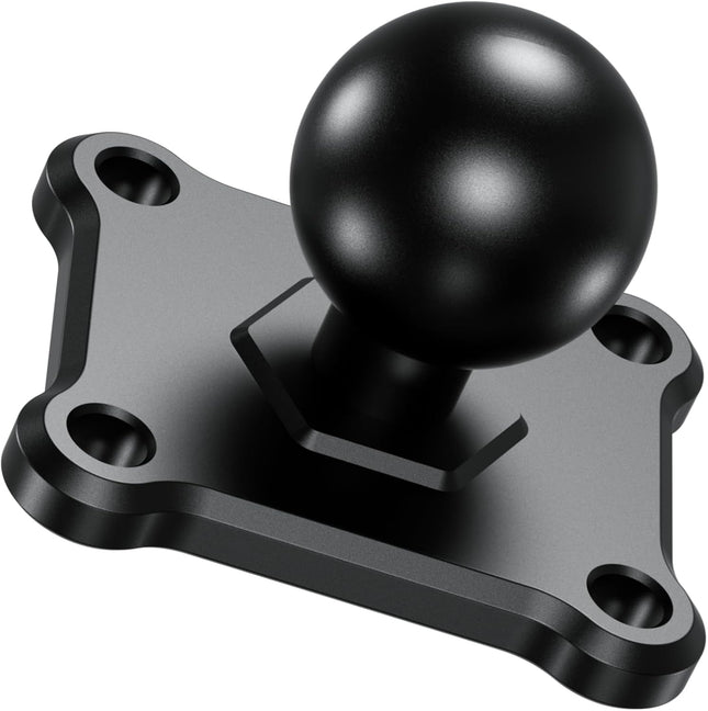 1'' Ball Mount Base with Aluminum Alloy 4-Hole AMPS Square Plate Compatible with RAM Mounts B Size 1 Inch