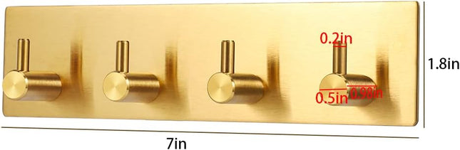 Key Holder for Christmas Wall Decorative Adhesive Stainless Steel Key Hooks Key Hanger Key – product detail