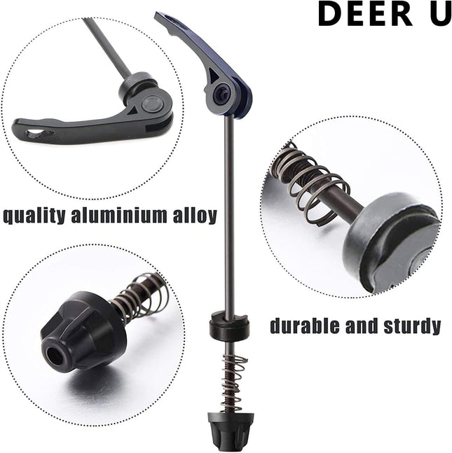 Road Mountain Bicycle MTB Wheel Hub Front and Rear Skewers Quick Release Clip Bolt Lever Axle QR 145/180 – product detail