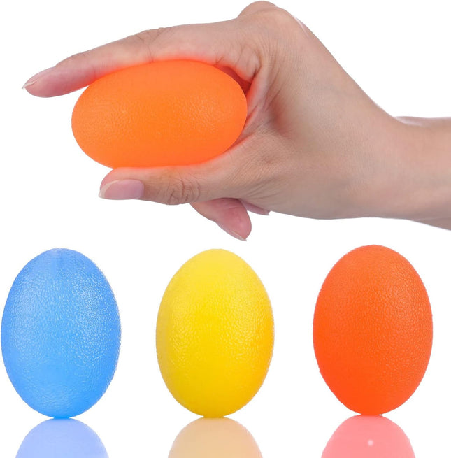 Hand Exercise Balls Hand Therapy Balls Grip Balls Stress Relief Ball for Adult and Kid Squeeze (3