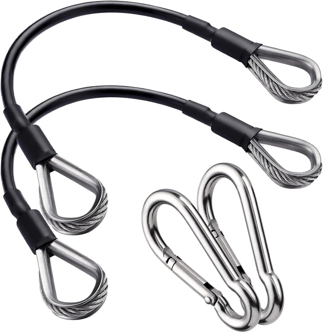 2PCS Gym Cable Extension Replacement Machine Accessories Cable Pulley Attachments for -Thick