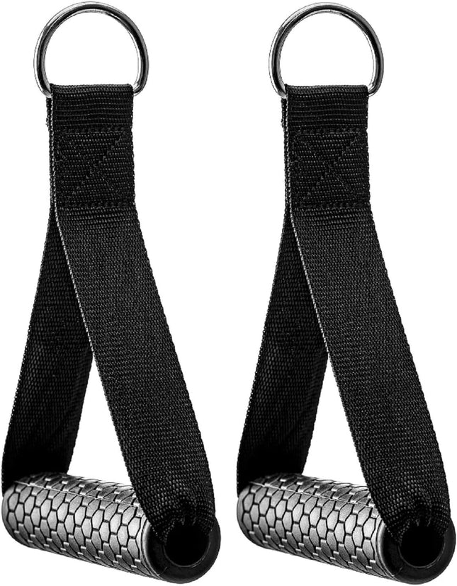 Exercise Cable Handles Cable Machine Attachment Handles Compatible with Machines Super Strong Nylon Webbing