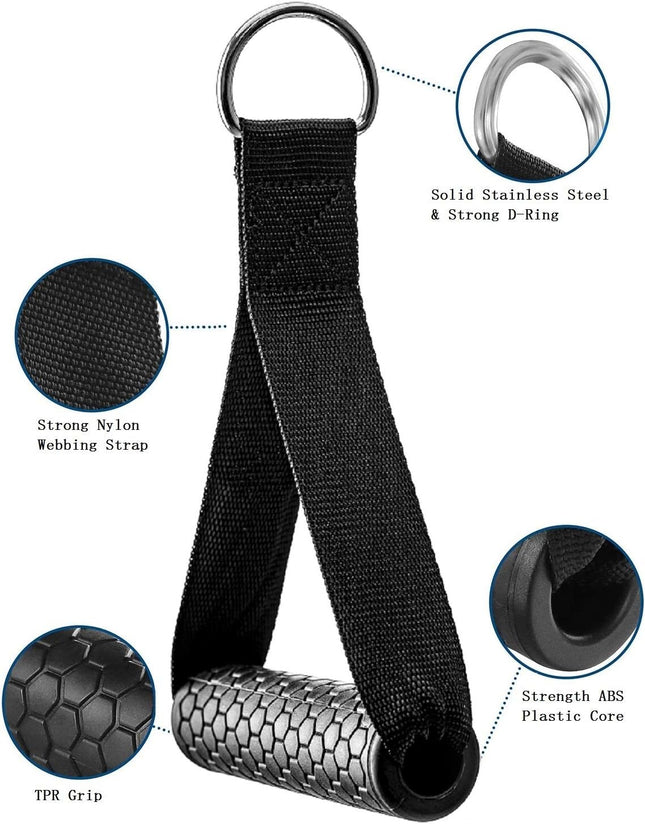 Exercise Cable Handles Cable Machine Attachment Handles Compatible with Machines Super Strong Nylon – product detail