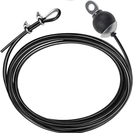 Adjustable Fitness Pulley Cable,Replacement Cable Machine Accessories,Cable Attachments for Gym -Thick 5mm(0.2inch) Heavy Duty Steel Wire Rope Home  138"