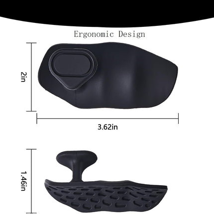 Anti-Slip Workout Rubber Weight Grips, Ergonomic Hand Protector Gloves for Lifting Palm Protection, Gym Grips Pull-Ups Training and Exercise Men Women, 2 Pairs