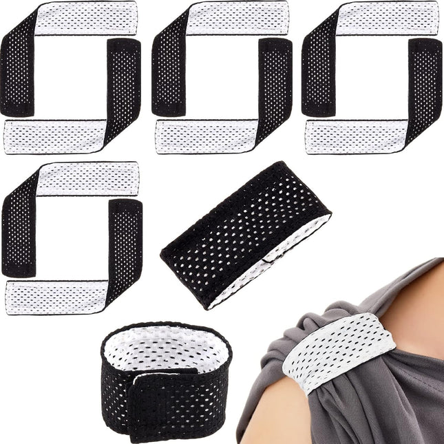 8 Count Softball Sleeve Holders Jersey Ties with Hook and Loop Fasteners Straps for Shirts