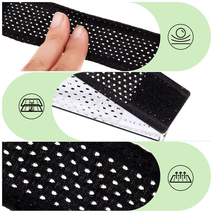 8 Count Softball Sleeve Holders Jersey Ties with Hook and Loop Fasteners Straps for Shirts Scrunchies T-Shirts Soccer Baseball Sports Activities(Black, White) Black, White