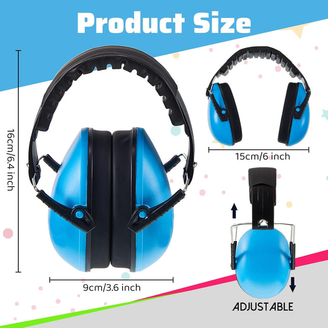 6 Pcs Noise Cancelling Headphones Kids Adult Ear Muffs Bulk Protection 27db Reduction Hearing – product detail