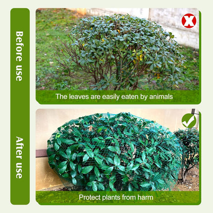 6 Pcs Deer Netting for Shrubs up to 2.5-3' Tall, 5.9 x Ft Plant Trees Covers, Reusable Garden Plastic Fencing with 10 Cord Locks 2 Ropes Protect Undershrub from Birds