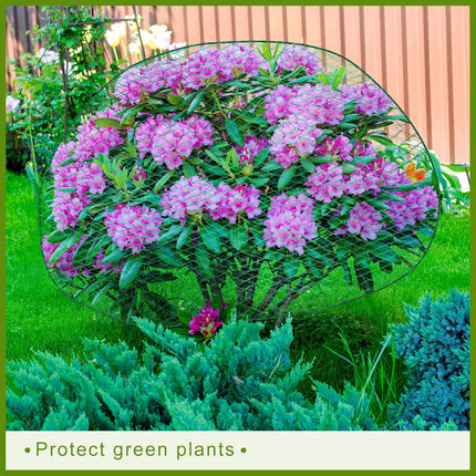 6 Pcs Deer Netting for Shrubs up to 2.5-3' Tall, 5.9 x Ft Plant Trees Covers, Reusable Garden Plastic Fencing with 10 Cord Locks 2 Ropes Protect Undershrub from Birds