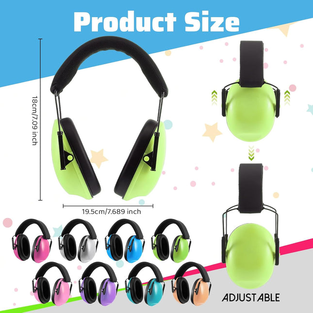 8 Pcs Kids Ear Protection Noise Cancelling Headphones Reduction Muffs 27dB Hearing (8 Colors) Colors – product detail