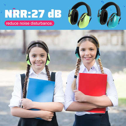 8 Pcs Kids Ear Protection Noise Cancelling Headphones Reduction Muffs 27dB Hearing (8 Colors) Colors