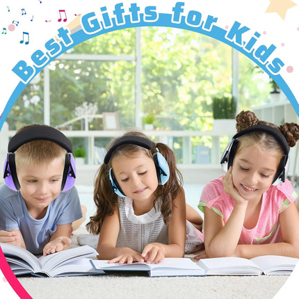 8 Pcs Kids Ear Protection Noise Cancelling Headphones Reduction Muffs 27dB Hearing (8 Colors) Colors