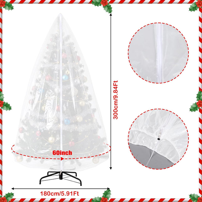 9.84 ft Upright Christmas Tree Storage Bag White Extra Large Jumbo Removal Disposal with – product detail