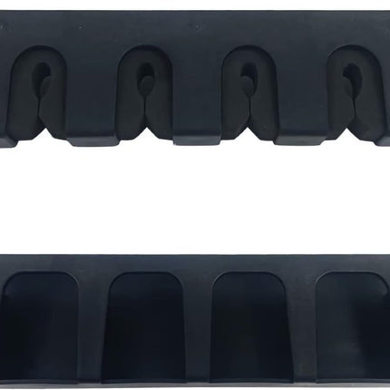 Vertica Fishing Rod Holders, Wall-Mounted – Racks, Pole Holders,Fishing Rack,Store 6 Rods or Combos in 12.6 Inches, for Garage & Boat, 1 Pair Black (Vertica)