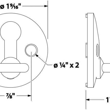 Boat Fender Clips, Stainless Steel Clips Holders Compatible with Fender,Pack of 2