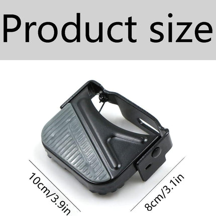 Bike rear pedal folding pedal footrest - mountain bike trekking cycling bike accessories pedals resin universal pegs footrest axle extension foot pedal rear black 1 pair 9.1 x 9.4 cm