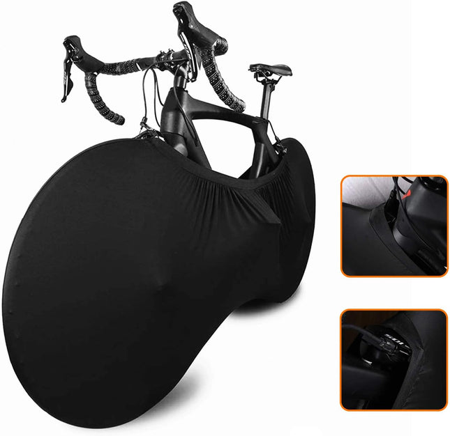 Bike Wheel Cover Indoor Dust-Proof and High Elasticity Bicycle Bag Black Large – product detail