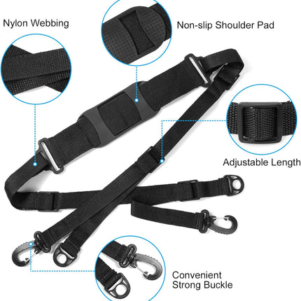 Petluno Accessories for electric scooters, compatible with Xiaomi M365/1S/Pro, scooter carry bag/child handle/ hooks/cable conduit protection/reflective set/shoulder strap/handlebar # 3 Straps